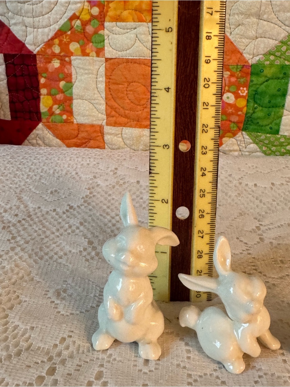 Vintage Norcrest Bunny Rabbit Figurines Mid-century Decor Set of 3 1950-60's - Picture 12 of 14